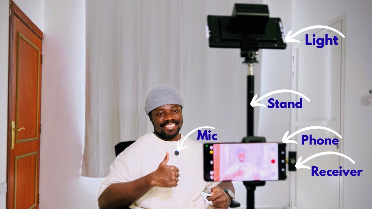 My Entire Youtube Studio Setup on ONE STAND (NO CABLES)
