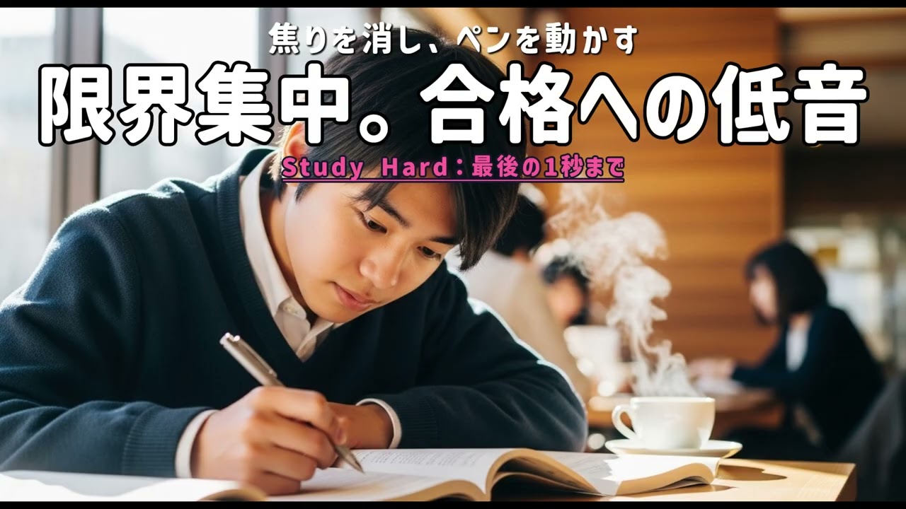 【受験生応援】最後の追い込みで集中力が極限まで高まるLo-Fi BGM