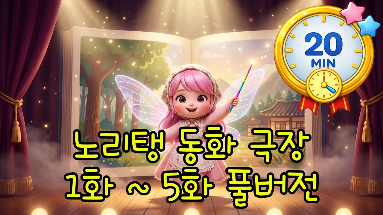 [전래동화] 어린이 인기 동화 5편 연속보기 | 20분 순삭 | 의좋은 형제 외 4편 | 키즈 애니메이션 4k