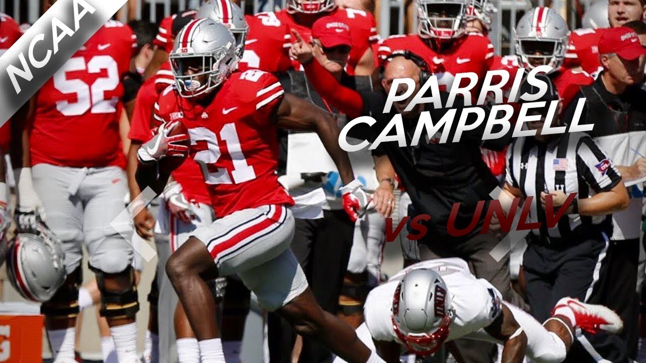 Parris Campbell Highlights vs UNLV // 3 Catches for 105 Yards, 1 TD // 9.23.17