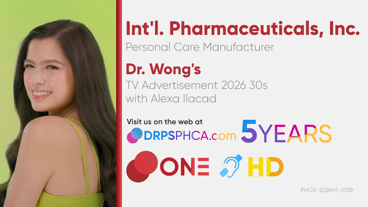 Dr. Wong's TV Ad 2026 30s with Alexa Ilacad (Philippines) [CC/HD]