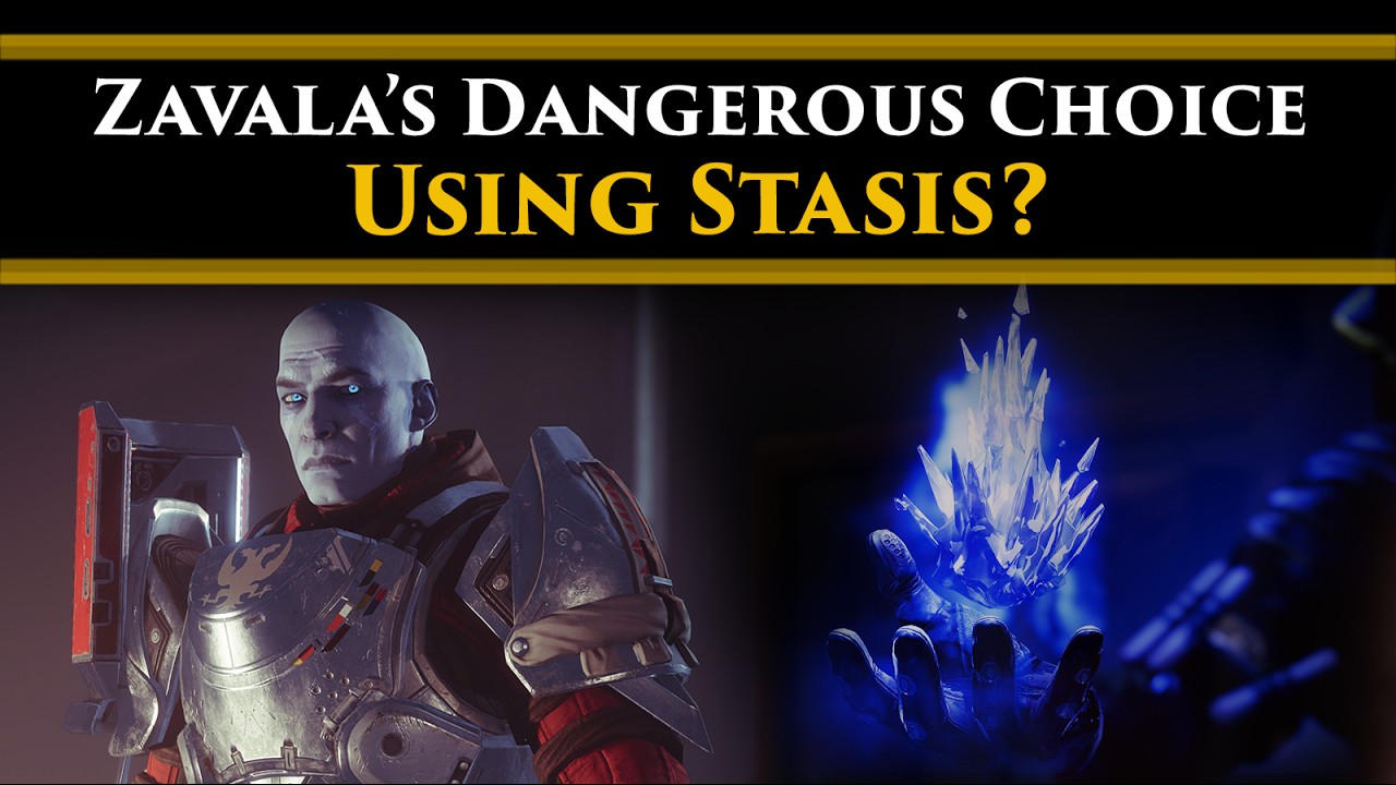Destiny 2 Lore - Zavala asked The Exo Stranger about using Stasis! Darkness powers & The Vanguard!