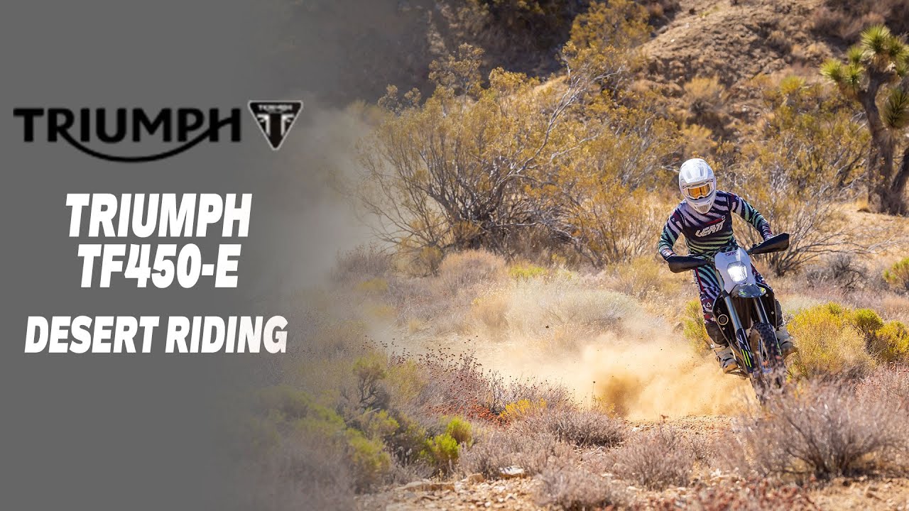 Desert Trail Riding Triumph's 2026 TF 450-E | Havasu Jeepslide Trail