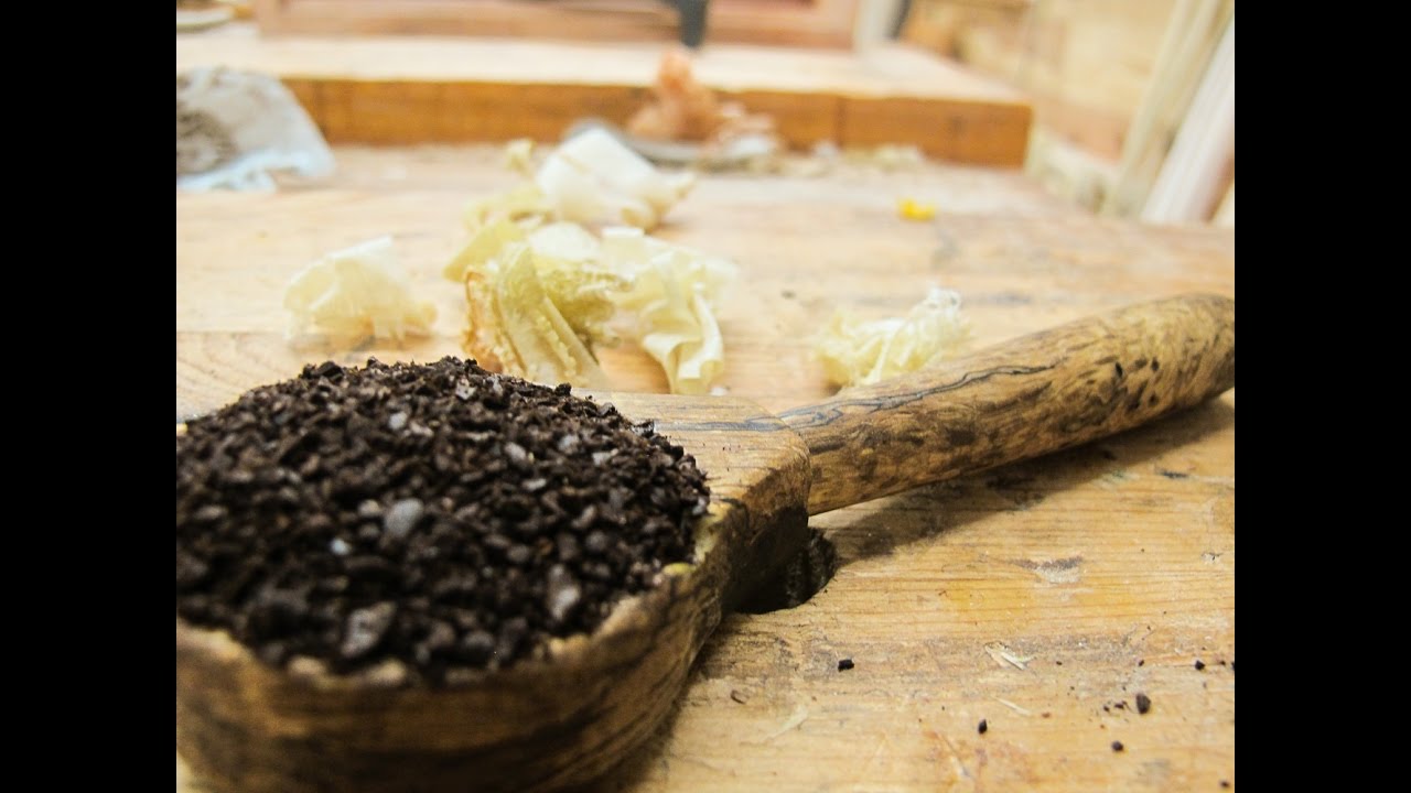 Making A Coffee Spoon From A Tree Branch