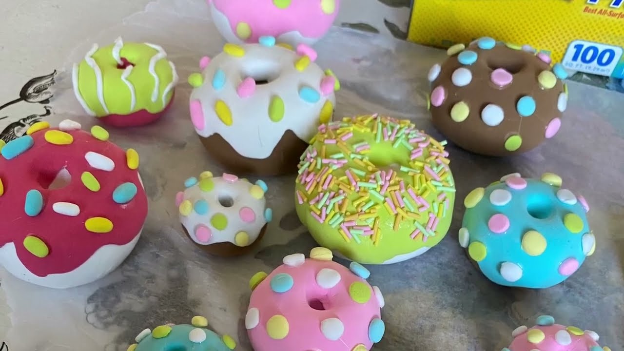 How to make fake donuts using foam clay