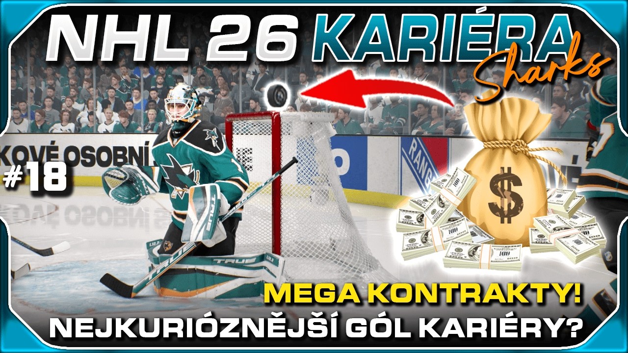 Nejkurióznější Gól Kariéry! Mega Kontrakty #18 | NHL 26 CZ Let's Play (Kariéra / Franchise)