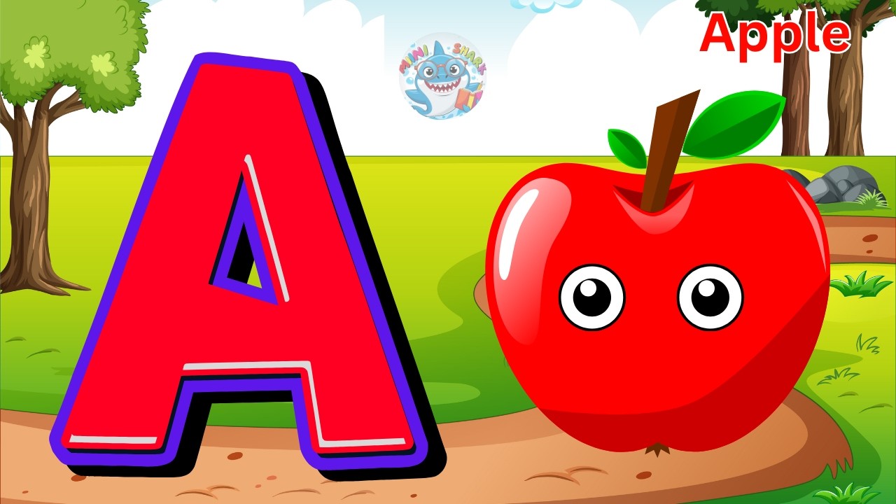 A is for Apple | A A Apple | A to Z ABC Phonics Song for Kids | Phonics Fun  #kidssongs