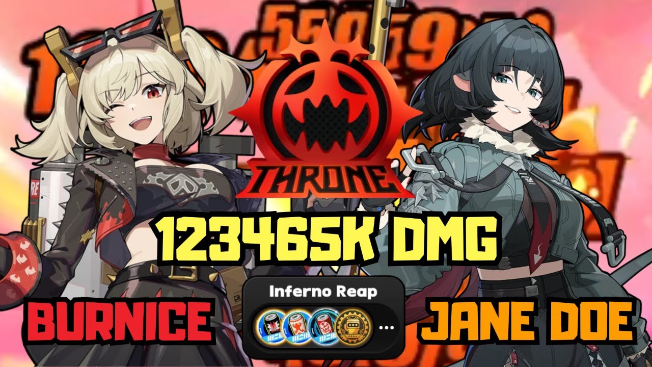 M0 Burnice Jane Disorder Team | Inferno Reap 123465K DMG | Zenless Zone Zero