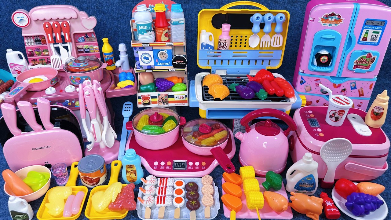 15 Minutes Satisfying with Unboxing Automatic Kitchen Appliance Playset ASMR | Review Toys