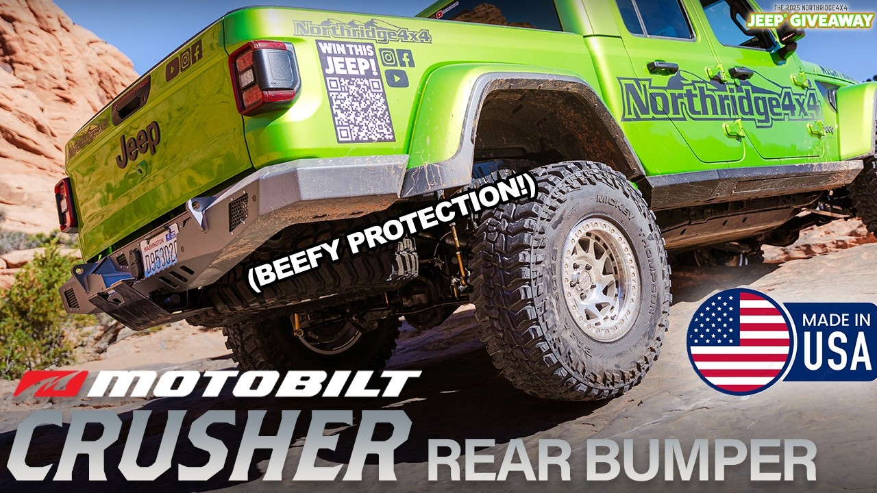 Задний бампер Motobilt Crusher для Jeep Gladiator - установка