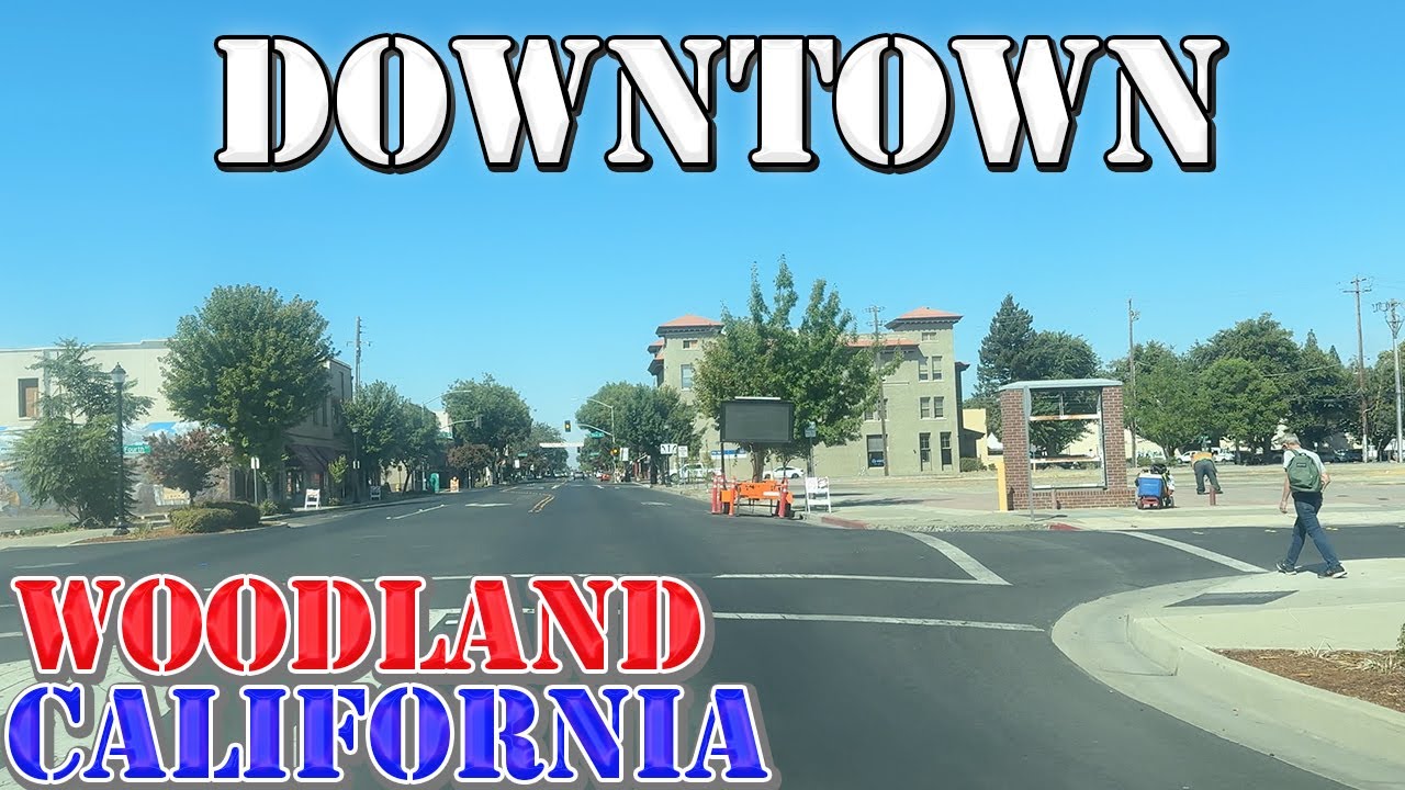 Woodland - California - 4K Downtown Drive