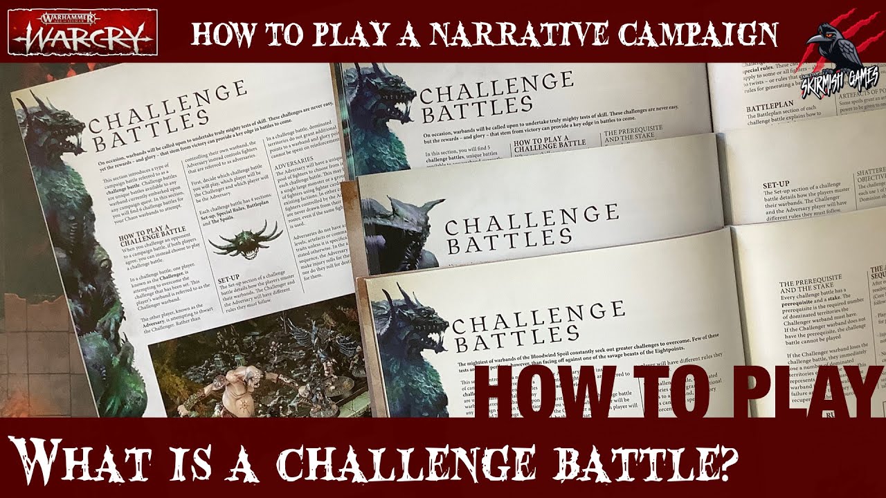 WARCRY CHALLENGE BATTLE - What Is It & How To Play In A Narrative Campaign? Warhammer Rules Series