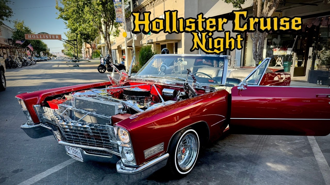 LOWRIDERS IN HOLLISTER FOR CRUISE NIGHT! (SUPER CRAZY) | Hollister, CA