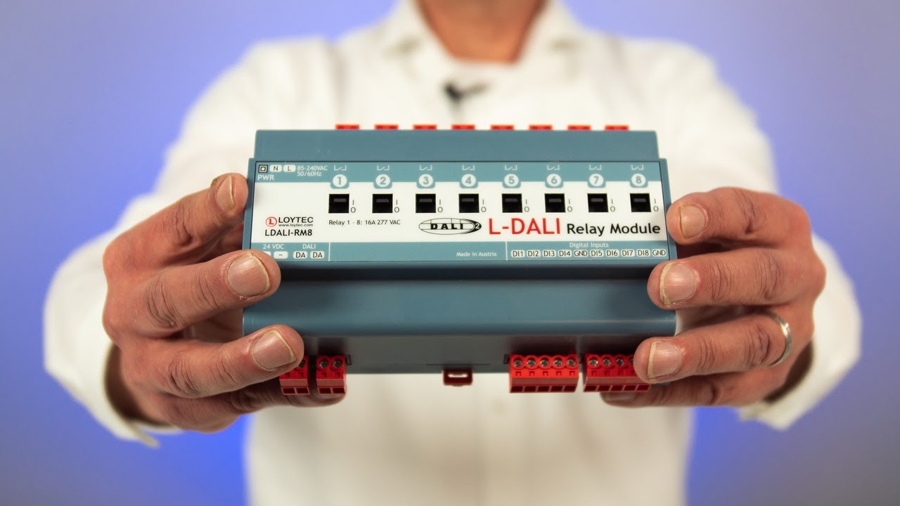 DALI-relaismodule LDALI-RM8 van Loytec - Productvideo van Vedotec