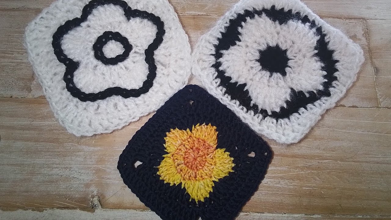 Crochet granny flor, tutorial.  Ideas para todos.