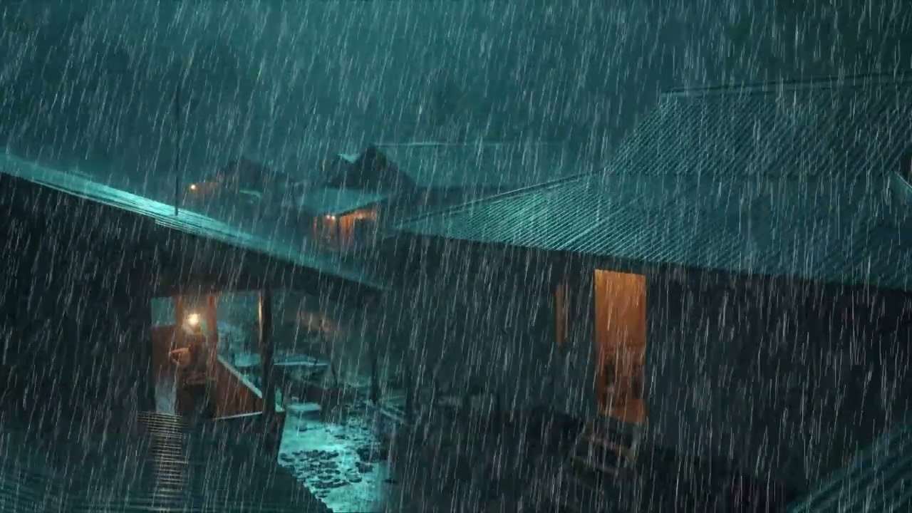 No Ads Rain Sounds for Sleeping – ASMR Tin Roof Rain Immersion for Inner Peace