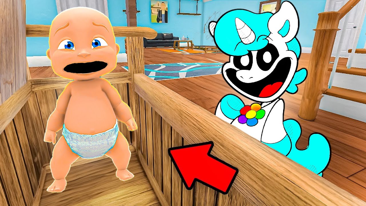 Baby and Smiling Critters Play Hide and Seek!