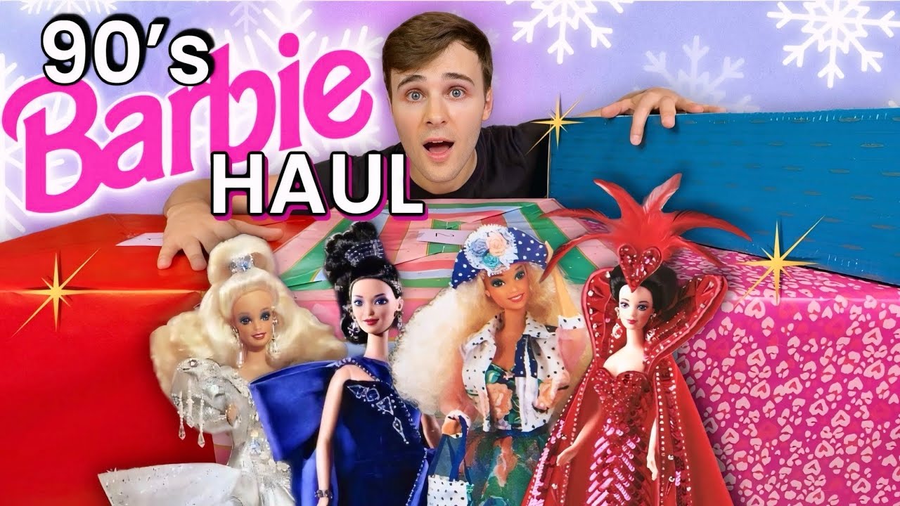 I Was Gifted A TON of 90's Barbies! Holiday, Bob Mackie, Teen Talk & More!