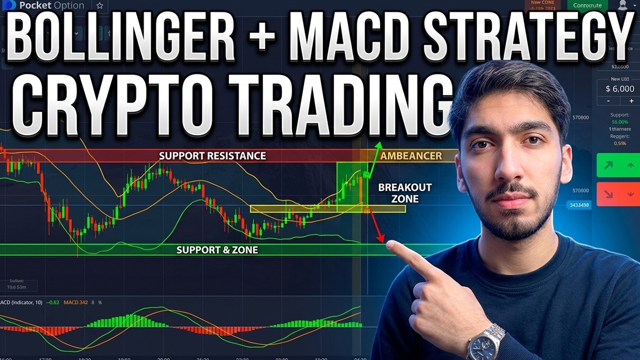 THE ULTIMATE BOLLINGER BANDS + MACD STRATEGY FOR CRYPTO ! Pocket Option Trading ! Live Examples