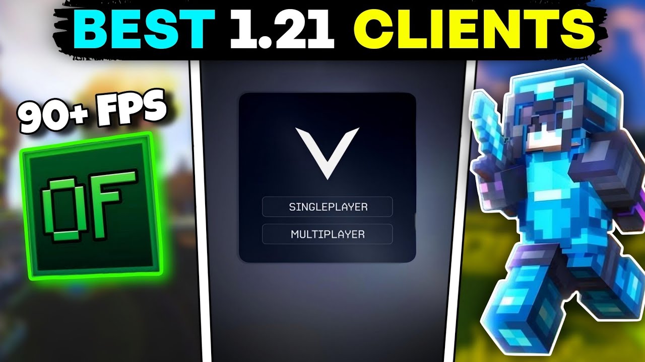 Top 3 Clients For Mcpe ( 1.21+)| Lag Fix client | Best Client For Minecraft Pocket Edition 1.21 😍
