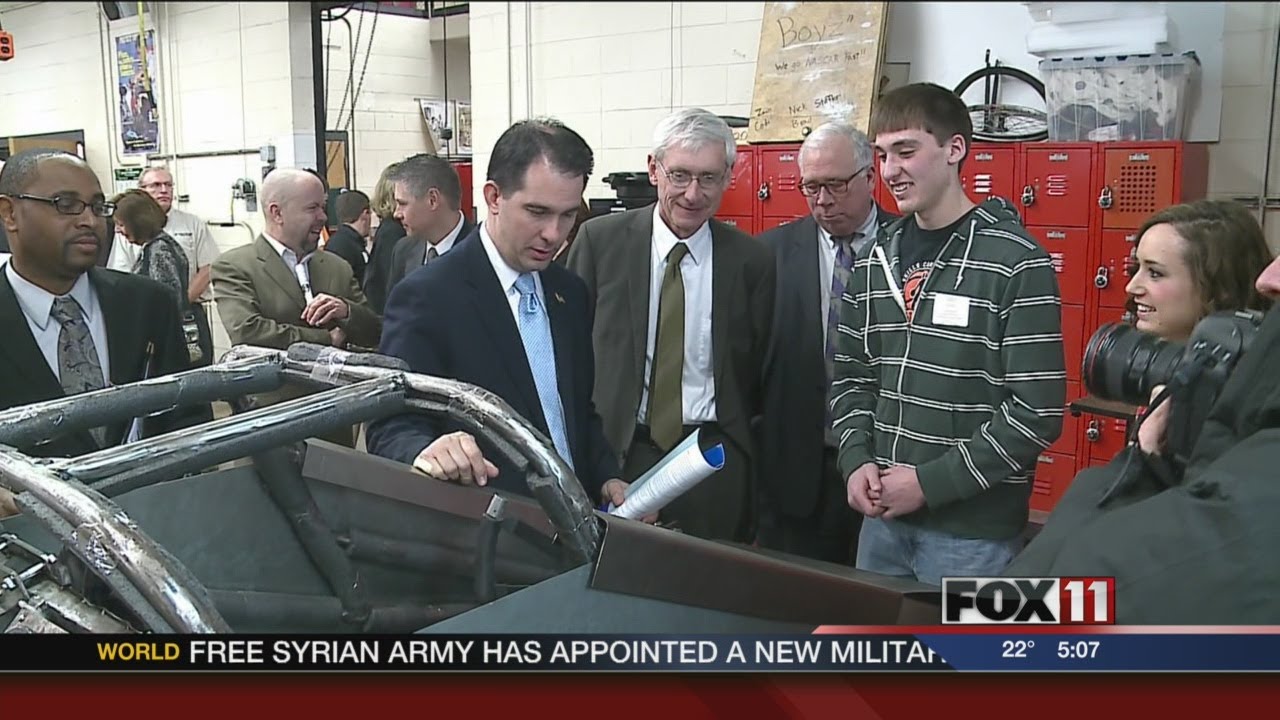 State leaders tour tech ed program, talk funding