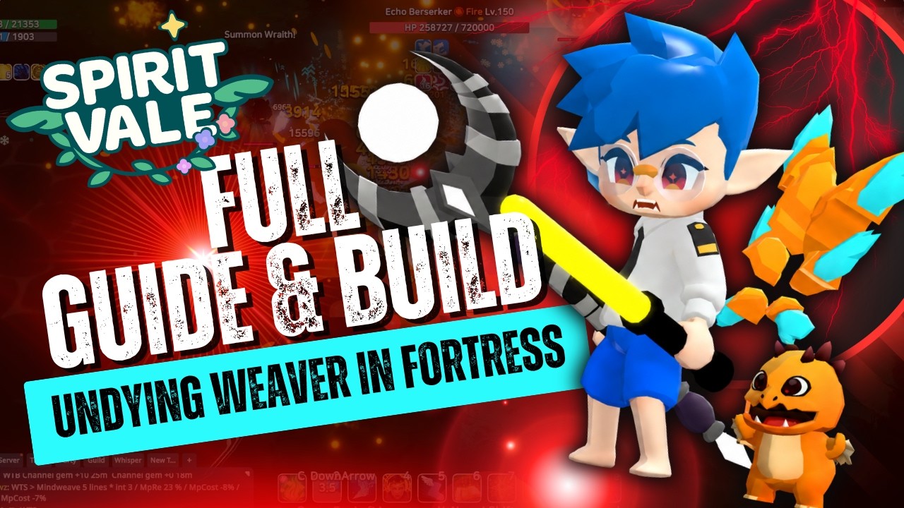 Spirit Vale - Weaver Full Guide and Build (Dark Fortress) / Solo Farm