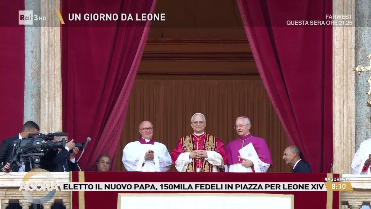 L'elezione di Leone XIV, la commozione dei 300mila in Piazza San Pietro - Agorà 09/05/2025