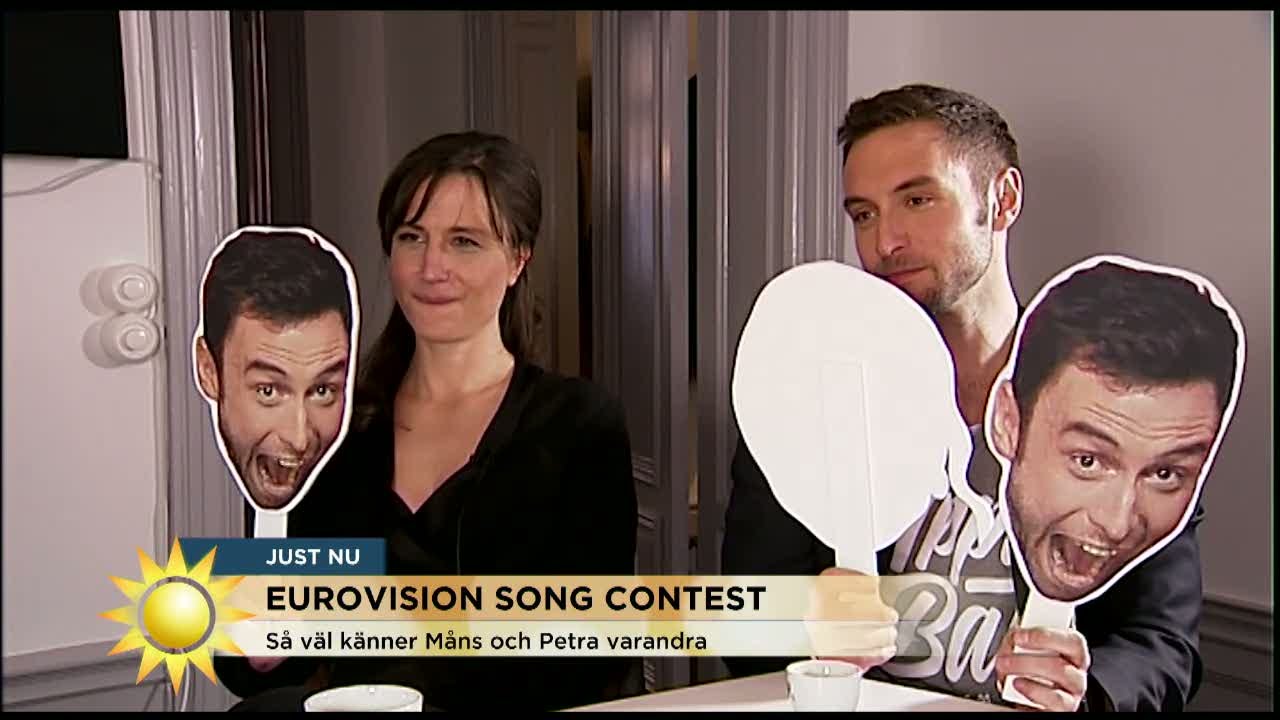 Så laddar Måns och Petra inför schlagern - Nyhetsmorgon (TV4)