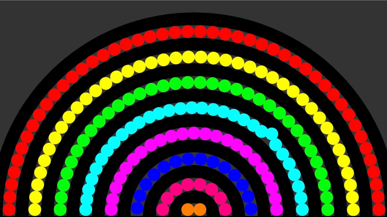 25 Colors Don't Fall Out - Survival Marble Race in Algodoo