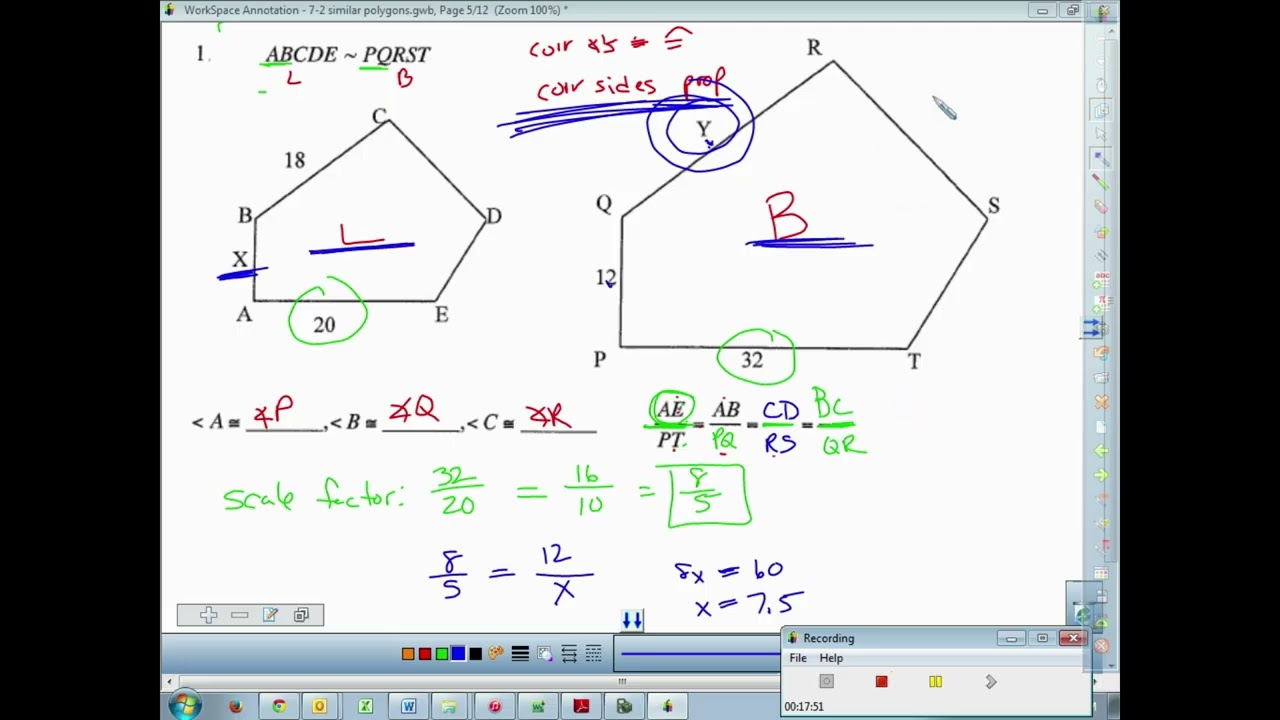 VIDEO 7-2 Similar Figures