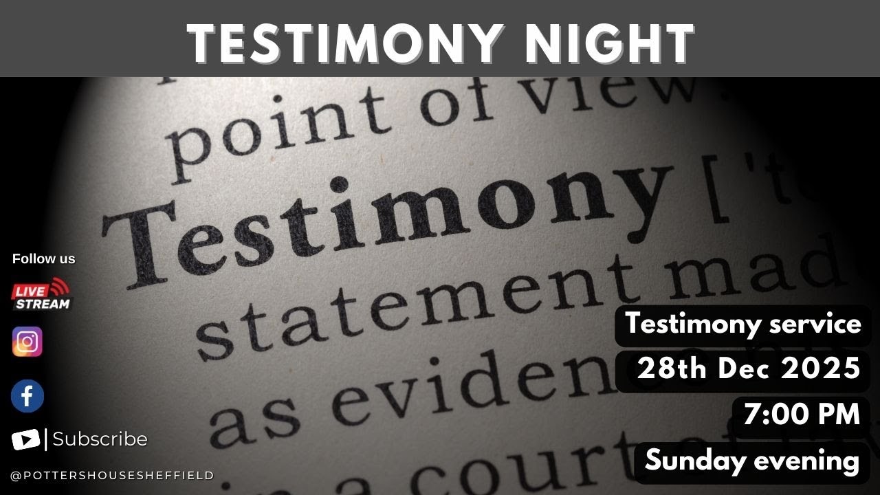 Testimony Night | 28th December 2025 | 7PM