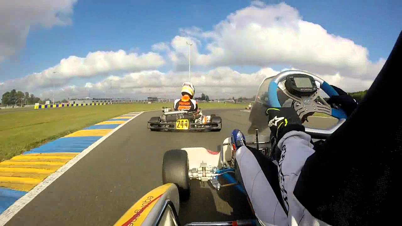 IAME International Final 2015 au Mans: caméra embarquée en pré finale et finale X30 Senior