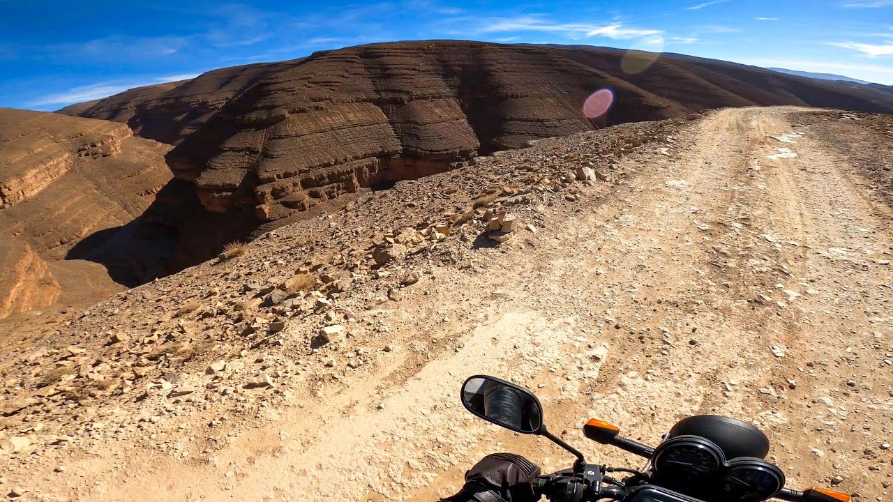 04: High Atlas Mountains | Biking in Morocco | Off-roading a Street Bike | Wild Camping at Altitude