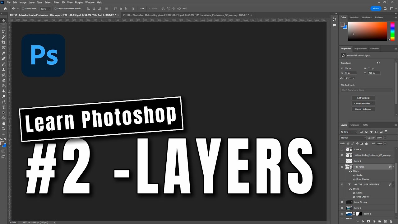 Introduction to Photoshop #2 - Layers