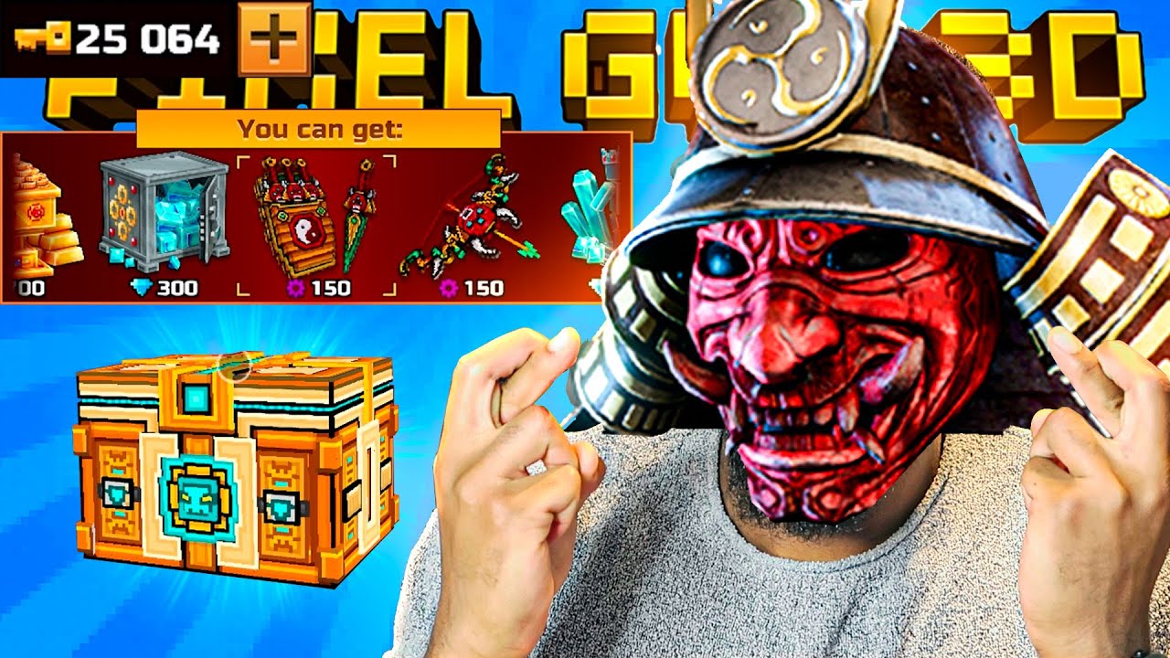 I SPENT 25,000 KEYS ON DYNASTY SUPER CHEST! l Pixel Gun 3D