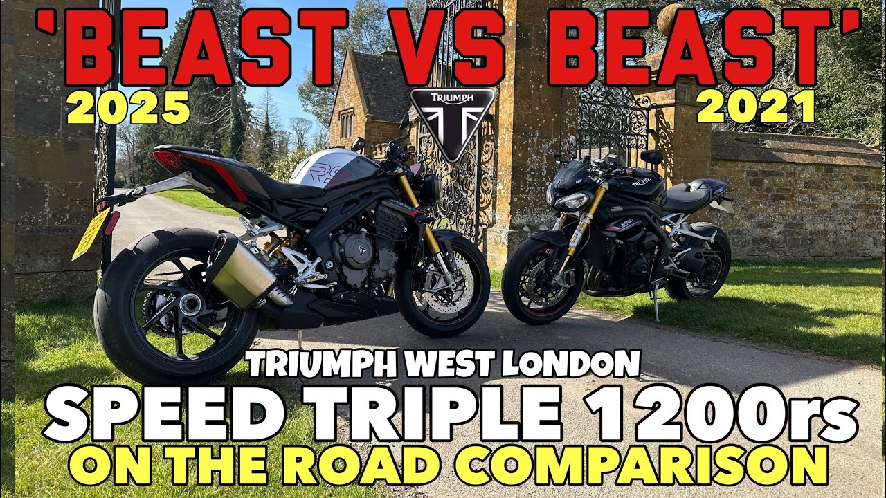 2021 vs 2025 Speed Triple 1200rs - On the Road Comparison - Is this the perfect SuperNaked? #triumph
