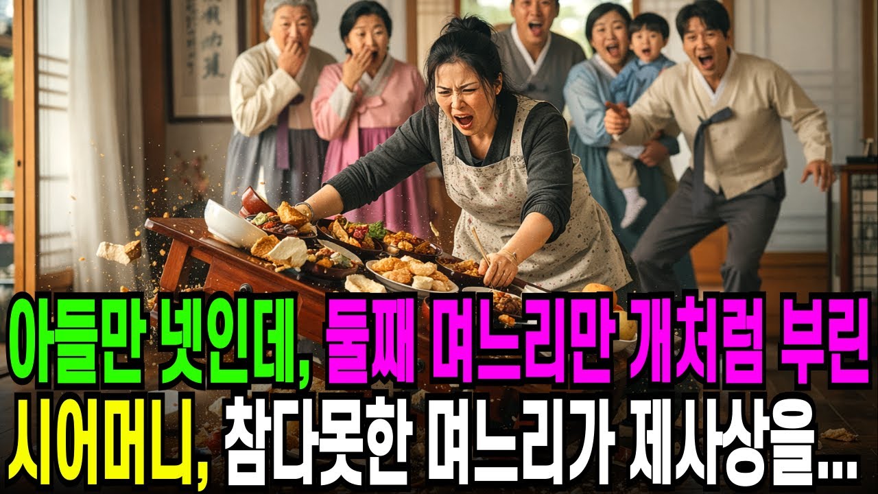 제사때 아들이 넷인데 가난한 둘째 며느리만 개처럼 부린 시어머니, 참다못한 며느리가 제사상을 엎어버리자, 시아버지는 전재산을..ㅣ 오디오북 ㅣ 사연라디오 ㅣ 노후사연 ㅣ 반전사연