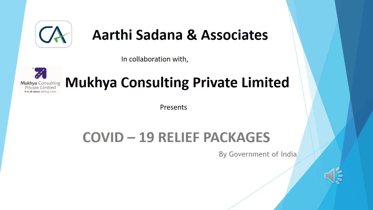 COVID 19 GOVERNMENT RELIEF PACKAGES
