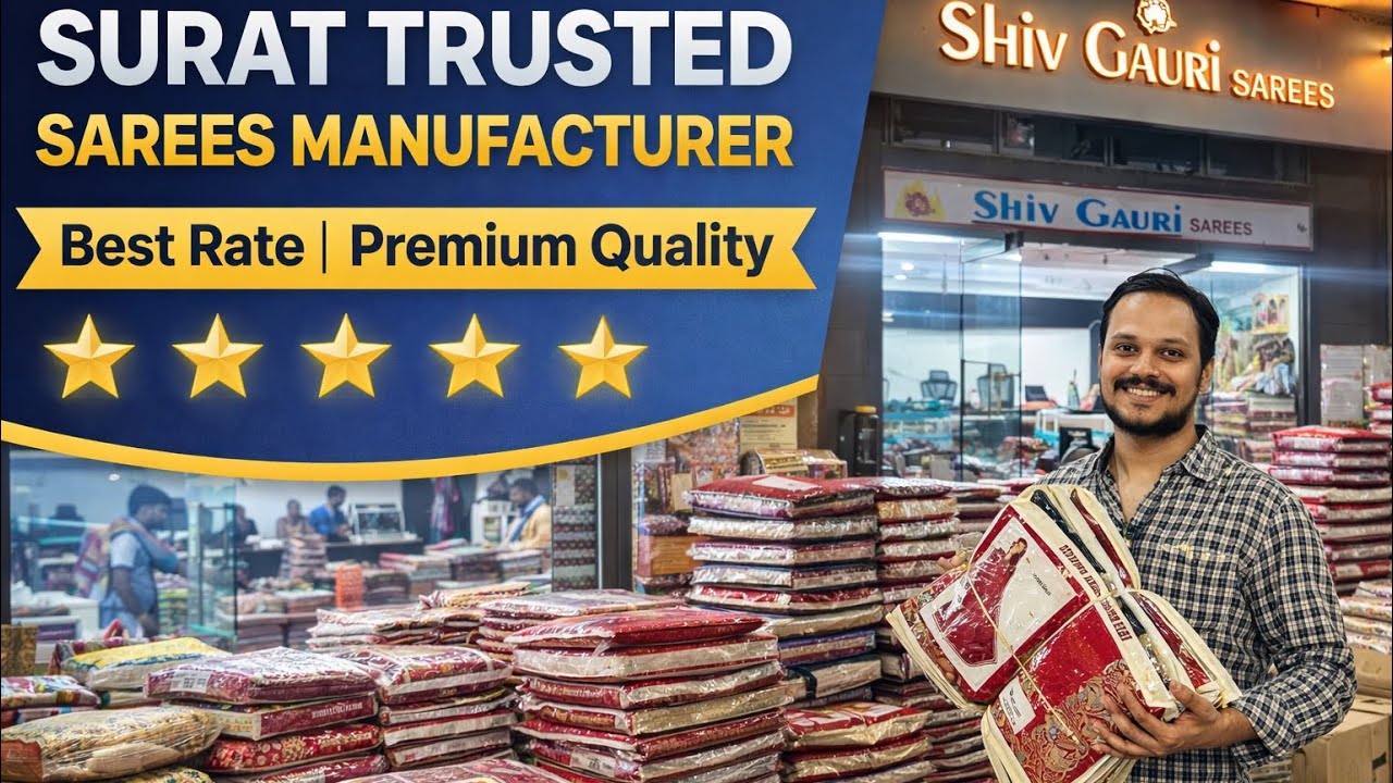 Surat Saree Manufacturer | Premium Quality Sarees at Best Wholesale Rates #shivgaurisarees 