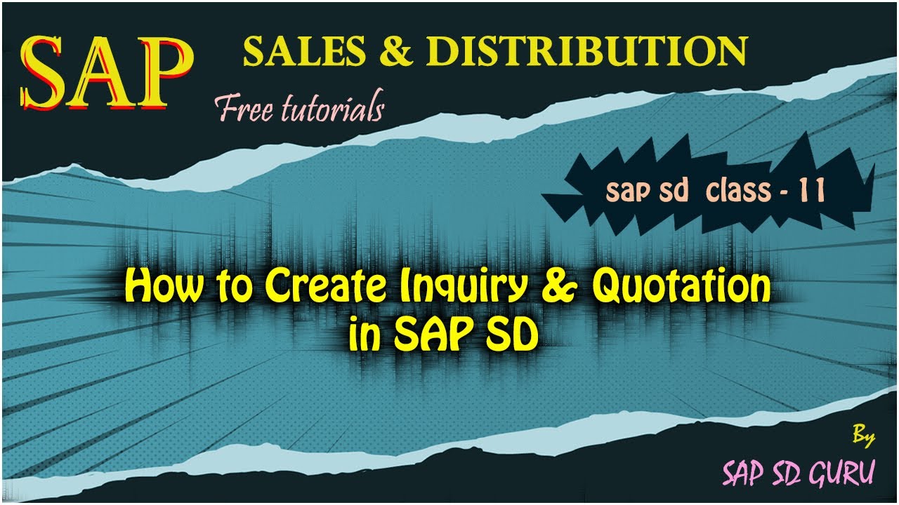 Create Inquiry in sap #how to create Quotation #sales documents #sap #sapsd #sap realtime #sapsd #sd