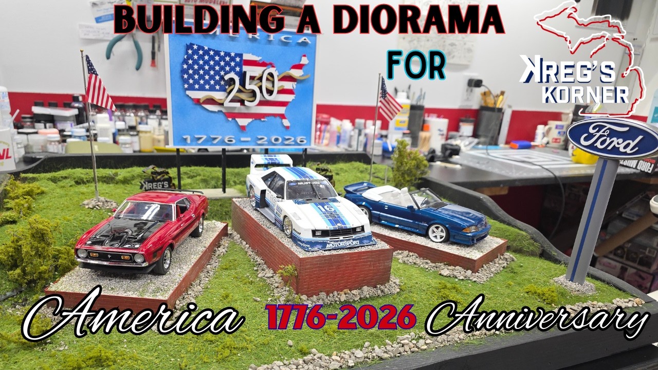 BUILDING A DIORAMA FOR 250 YEARS OF AMERICA. #modelcars  #gaahleri