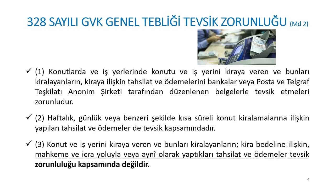 KİRA ÖDEMELERİNDE TEVSİK ZORUNLULUĞU VE DİKKAT EDİLMESİ GEREKEN KONULAR I.BÖLÜM