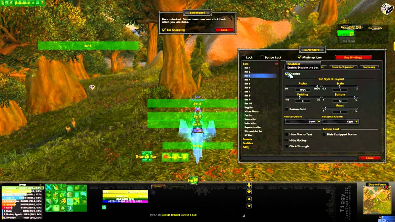 Bartender WoW Addon - Addon Assistant