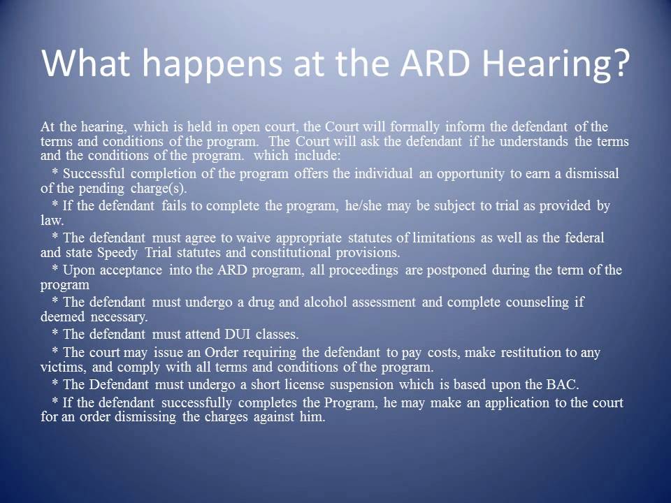 Pennsylvania DUI ARD Program.wmv