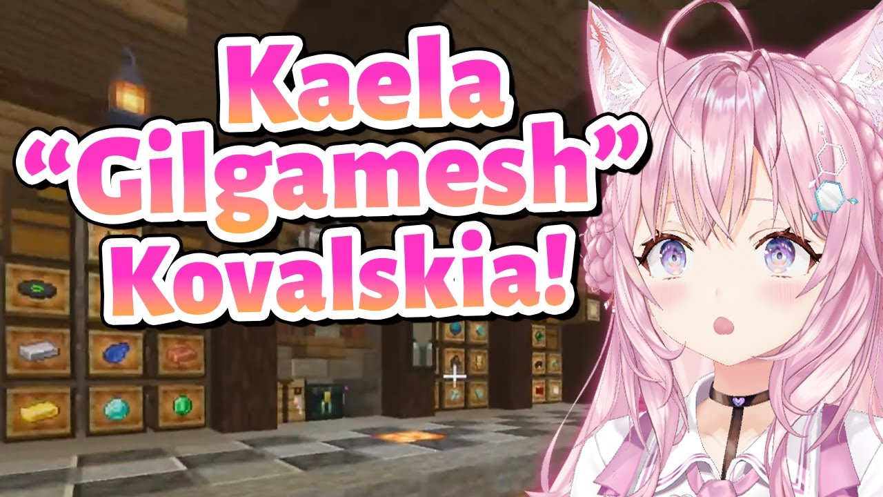 Koyori giving Kaela a new middle name, “Gilgamesh”【Minecraft/Hololive Clip/EngSub】