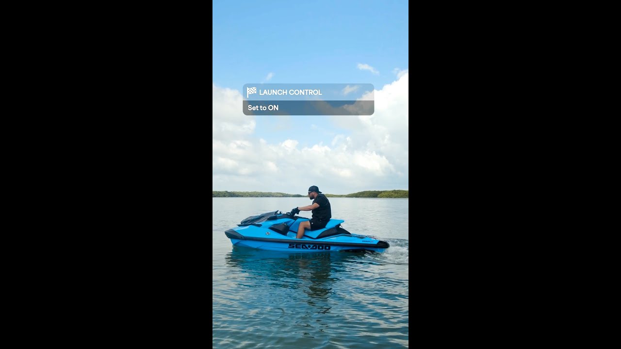 Launch control on the 2026 Sea-Doo RXP-X