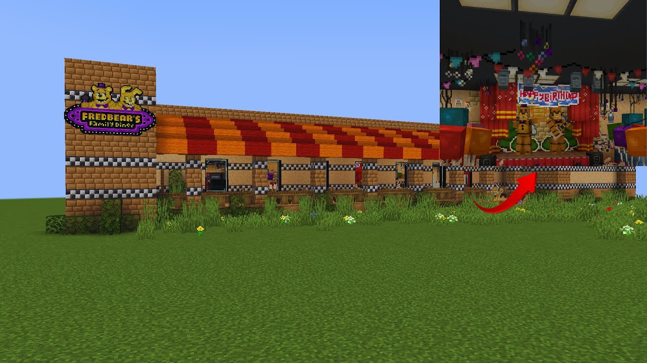 FNaF Custom Map: Family Diner Build - Timelapse + Tour