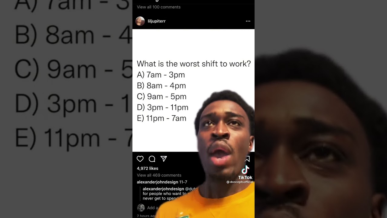 WHAT IS THE WORST SHIFT TO WORK? TIKTOK