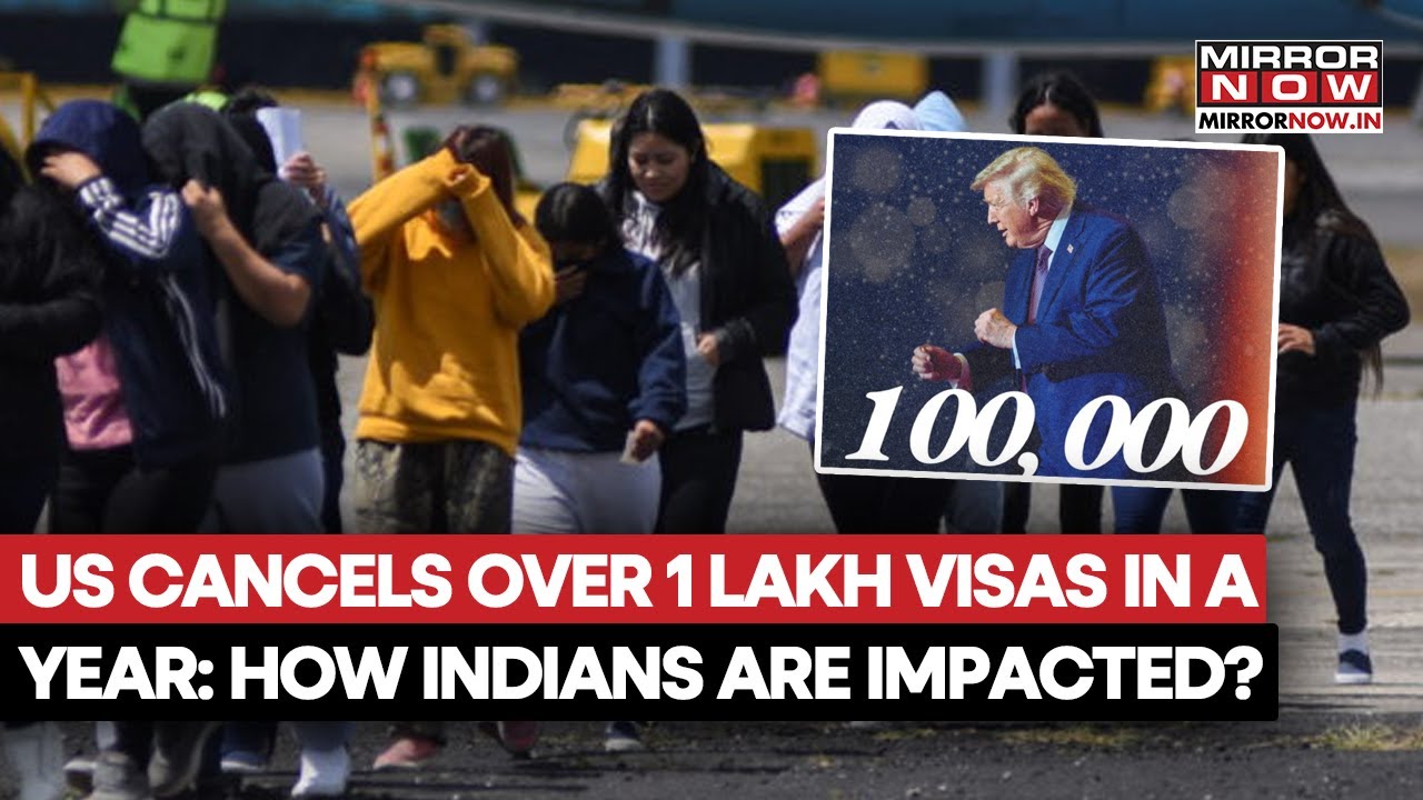 US Visa Crackdown: Over 1 Lakh Visas Cancelled In A Year, Indians Among Worst Hit | Watch