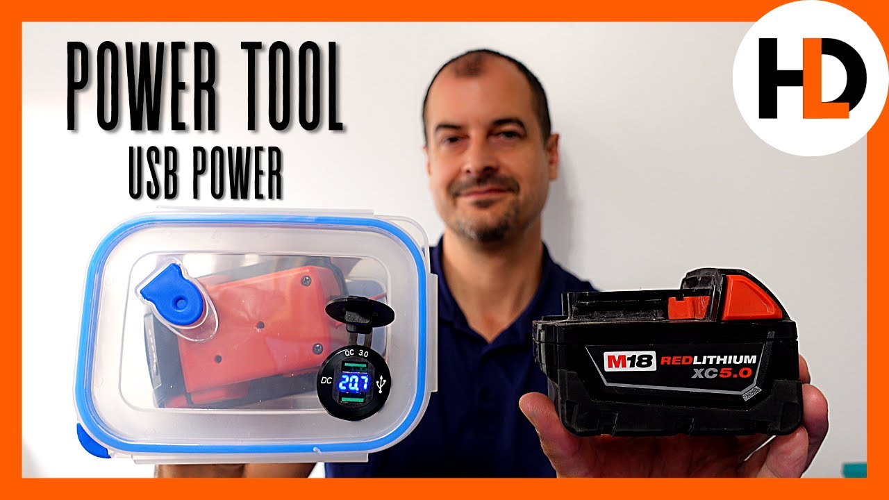 Turn Your Power Tool Battery Into A USB Power Pack
